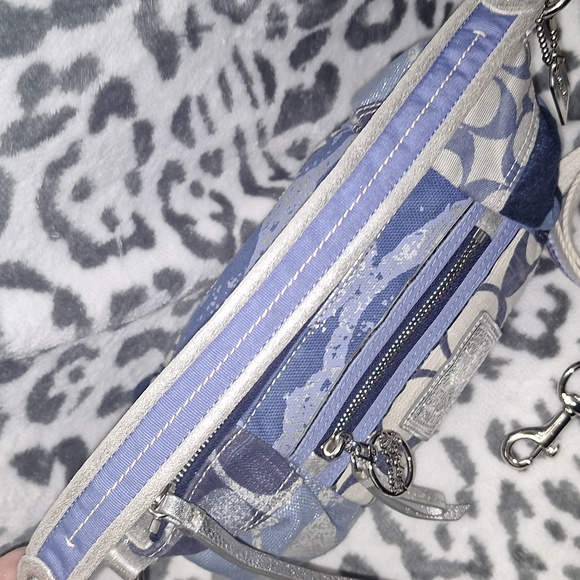 Coach Poppy Denim Patchwork Shoulder Bag - Picture 5 of 14